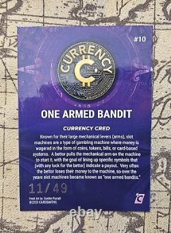 #10 One Armed Bandit #/49 Amethyst Gemstone Refractor Cardsmiths Currency S2