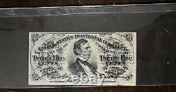 1863 Antique 25 Cents Bill Third Issue Fractional Currency Note Collectible