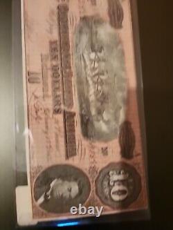 1864 Confederate States of America Currency $10 Dollar Collectable