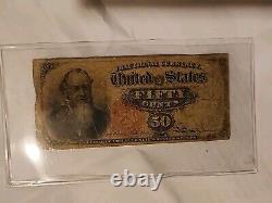 1866 Fractional Currency 50 Cent Collectible Paper Currency