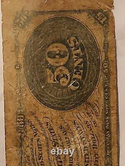 1866 Fractional Currency 50 Cent Collectible Paper Currency