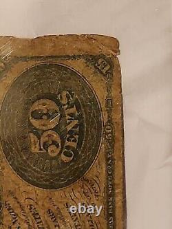 1866 Fractional Currency 50 Cent Collectible Paper Currency