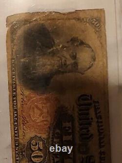 1866 Fractional Currency 50 Cent Collectible Paper Currency