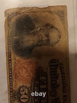 1866 Fractional Currency 50 Cent Collectible Paper Currency