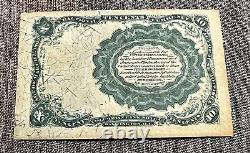 1874 F 10 Cents United States Fractional Currency Antique Collectible Paper 10c