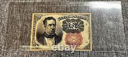 1874 F 10 Cents United States Fractional Currency Antique Collectible Paper 10c