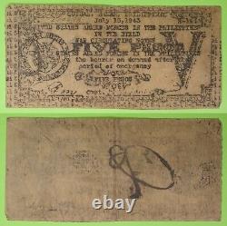 1943 Philippines GUIUAN, SAMAR 5 Pesos WWII Emergency Currency SMR-428