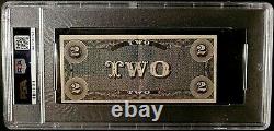 1962 Topps CIVIL War News Currency $2 Graded Psa 6 Ex-mt Serial # 2473