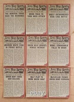 1962 Topps Civil War News 88 Card set+17 Currency Bills+Custom Binder