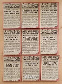 1962 Topps Civil War News 88 Card set+17 Currency Bills+Custom Binder