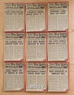 1962 Topps Civil War News 88 Card set+17 Currency Bills+Custom Binder