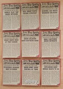 1962 Topps Civil War News 88 Card set+17 Currency Bills+Custom Binder