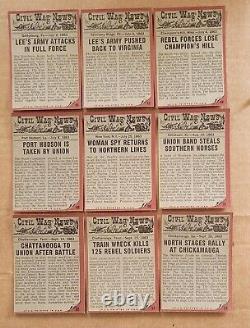 1962 Topps Civil War News 88 Card set+17 Currency Bills+Custom Binder