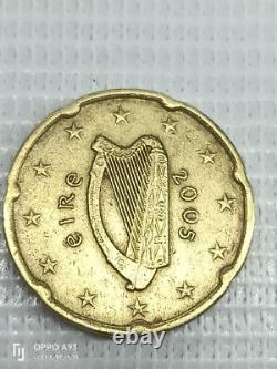 2005 Ireland 20 Euro Cent Coin Irish Currency Collectible