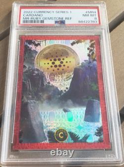 2022 Cardsmiths Currency Cardano Meta Rare Ruby Gemstone Refractor PSA 8 21/25