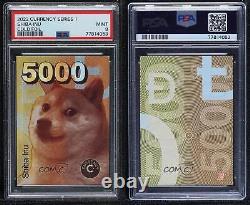 2022 Cardsmiths Currency Cold Foil Shiba Inu PSA 9 MINT 8nf