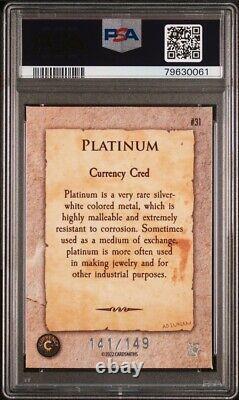 2022 Cardsmiths Currency Series 1 Platinum #31 Beryl Gemstone Refractor /149 PSA