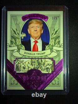 2022 Decision Donald Trump Money Card US Currency Relic Pink Foil #MO45 2/5