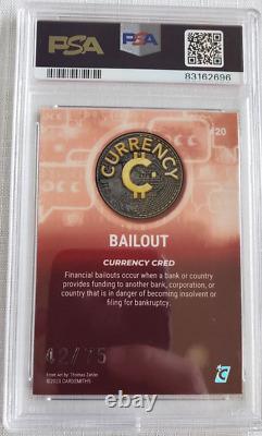 2023 Cardsmiths Currency Bailout Garnet Gemstone Refractor PSA 10 Gem Mint /75