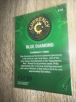 2023 Cardsmiths Currency Blue Diamond #16 Emerald Gemstone Refractor #43/99 Rare