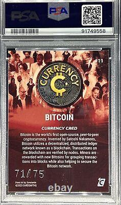 2023 Cardsmiths Currency S2 BITCOIN #11 Garnet 71/75? PSA 10