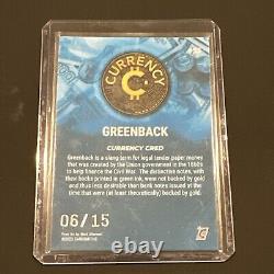 2023 Cardsmiths Currency SERIES 2 GREENBACK #53 AQUAMARINE 6/15