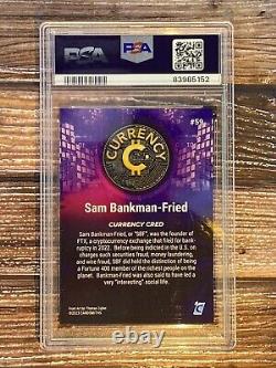 2023 Cardsmiths Currency Series 2 #59 Sam Bankman-Fried Crystal Sparkle PSA 9