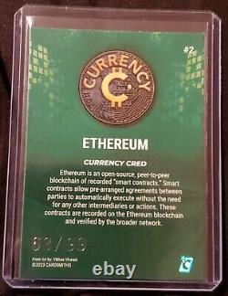 2023 Cardsmiths Currency Series 2 ETHEREUM Emerald Gem Refractor #63/99 Card #2