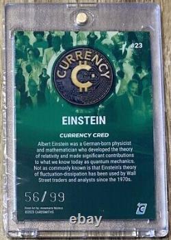 #23 Einstein 56/99 Emerald Gemstone Refractor 2023 Cardsmiths Currency Series 2