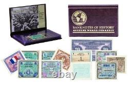 Allied Military Currency 8 Banknote Collection Folio ED