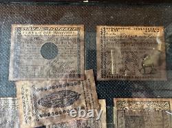 Antique 1700's State Dollar faux Shillings Collection 14 States