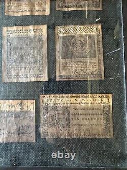 Antique 1700's State Dollar faux Shillings Collection 14 States
