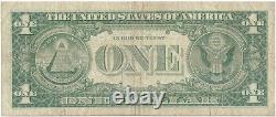 Antique star silver certificate error note collectible currency 1 dollar 1.00 us