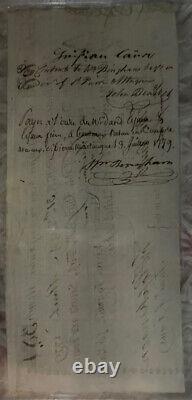 Bill of Exchange Loan 1779 Maryland Colonial Currency Francis Hopkinson