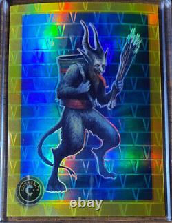 Cardsmiths Currency Holiday Set GOLD GEMSTONE REFRACTOR 10/10 #15 Krampus