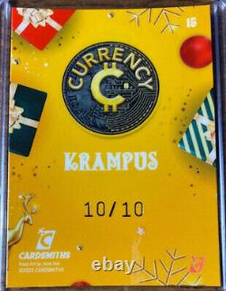 Cardsmiths Currency Holiday Set GOLD GEMSTONE REFRACTOR 10/10 #15 Krampus