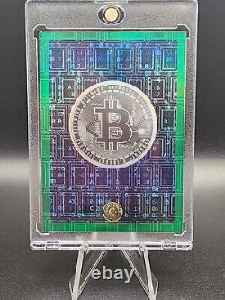 Cardsmiths Currency Series 1 #10 Bitcoin Emerald Gemstone Refractor 31/99