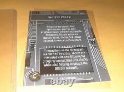 Cardsmiths Currency Series 1 #45 BITCOIN ERROR MISPRINT Missing Logo On Back