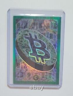 Cardsmiths Currency Series 1. #51 Bitcoin Emerald Gemstone Refractor 57/99