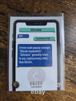 Cardsmiths Currency Series 1 #54 Ruby Refractor 06 / 25 Shitcoins