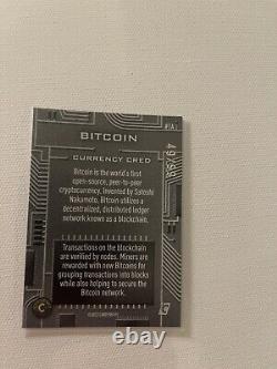 Cardsmiths Currency Series 1 Bitcoin 1A Emerald 49/99