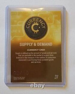 Cardsmiths Currency Series 2 #31 SUPPLY & DEMAND Gold Gem Refractor 2/10