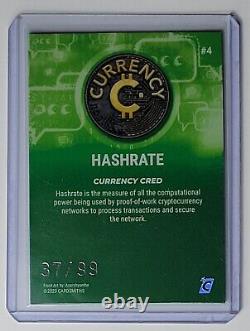 Cardsmiths Currency Series 2. #4 Hashrate Emerald Gemstone Refractor #37/99