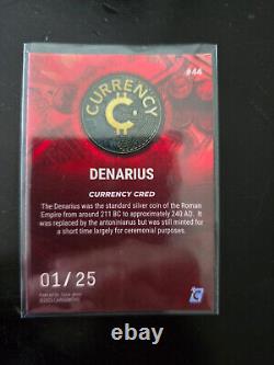 Cardsmiths Currency Series 2 Ruby Refractor #44 01 / 25 Denarius