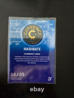 Cardsmiths Currency Series 2 Sapphire Refractor #4 04 / 05 Hashrate