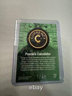 Cardsmiths Currency Series 3 Jade GEM REFRACTOR 23/45 #43 Pascal's Calculator