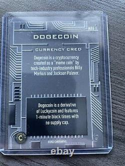 Cardsmiths Series 1 Currency Card MR6 Dogecoin Holofoil. MRHF