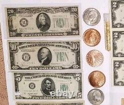 Coin Currency Collection Lot Estate Find Gold Silver Certificates Star Notes