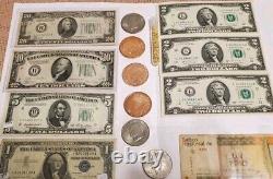 Coin Currency Collection Lot Estate Find Gold Silver Certificates Star Notes