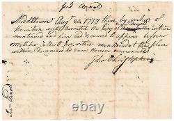 Colonial Currency, CT, 1773 Arrest Warrant For Counterfeiting Dollars